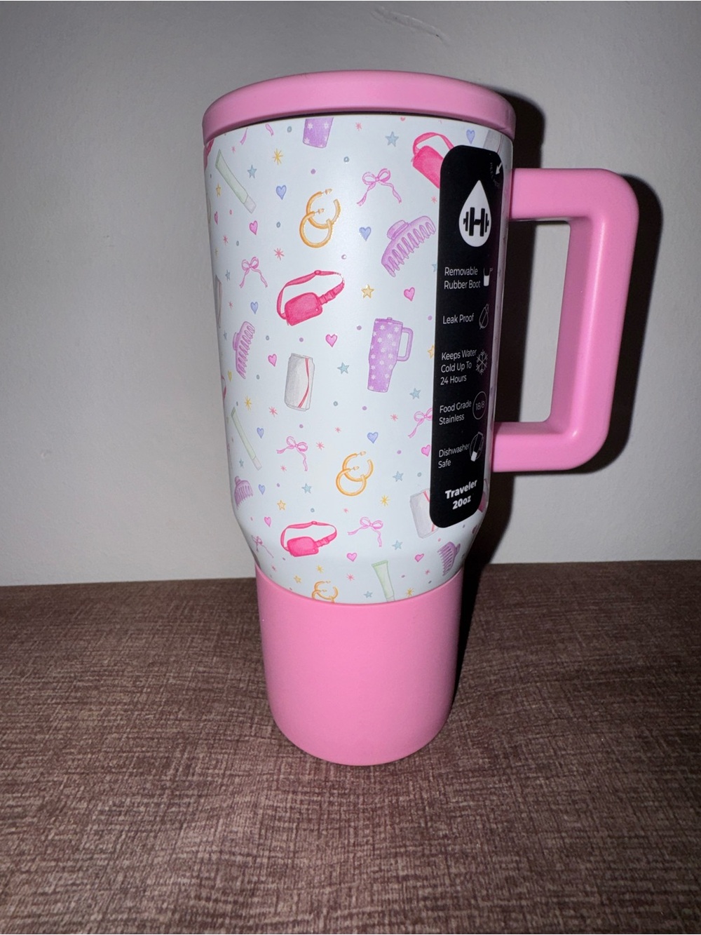 HydroJug Utah Mom Pink 20oz Traveler